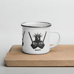 Samurai Lady USA enamel mug