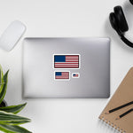 American Flag Bubble-free stickers