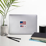 American Flag Bubble-free stickers