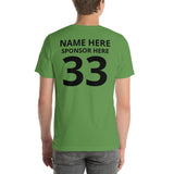 Customizable Softball Team Short-Sleeve Unisex T-Shirt