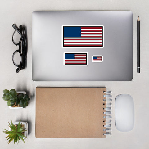 American Flag Bubble-free stickers