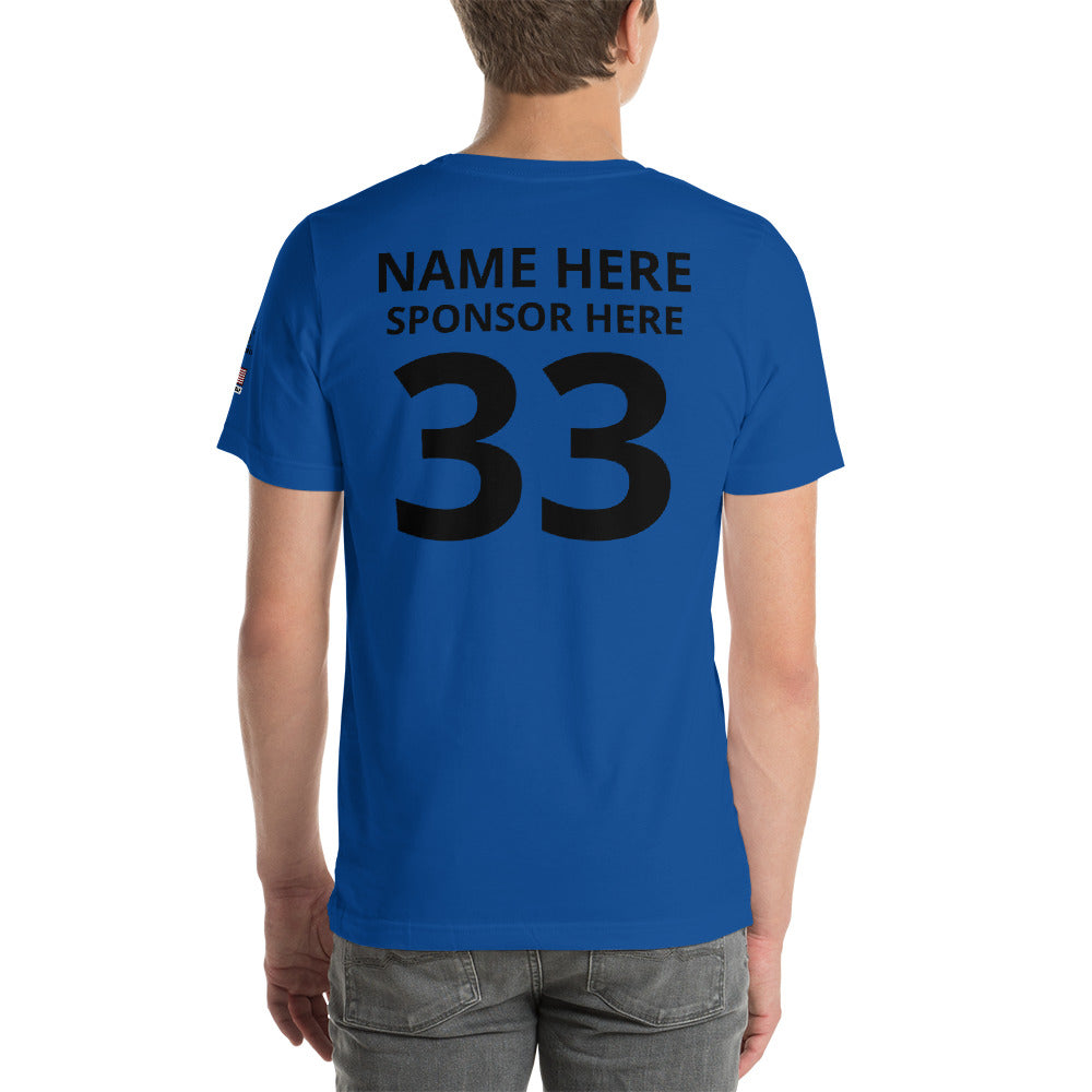 Customizable Softball Team Short-Sleeve Unisex T-Shirt