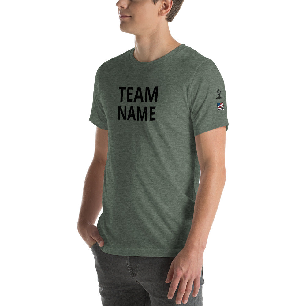 Customizable Softball Team Short-Sleeve Unisex T-Shirt