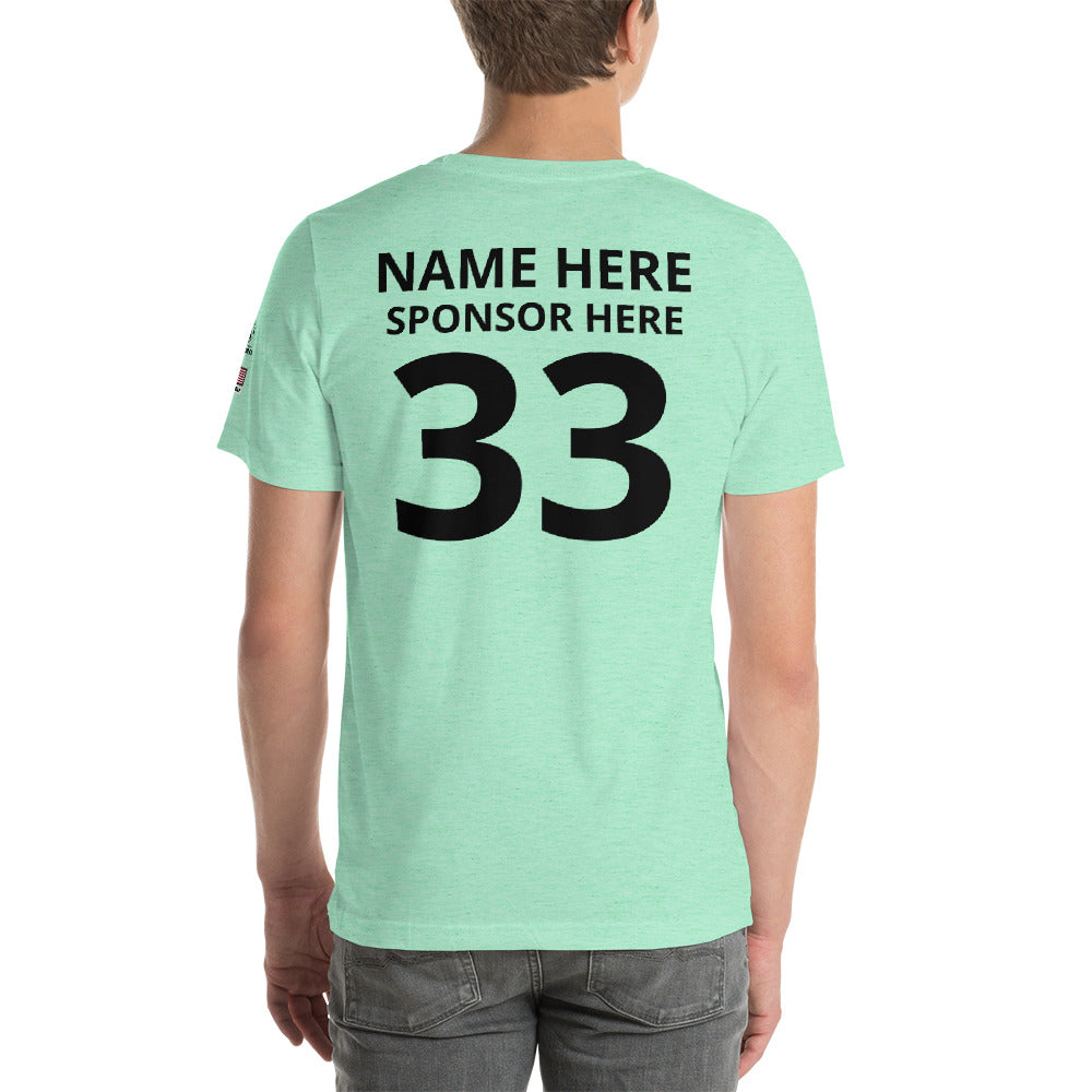 Customizable Softball Team Short-Sleeve Unisex T-Shirt