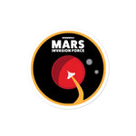 Mars Invasion Force One Big One Bubble-free stickers