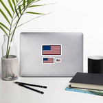 American Flag Bubble-free stickers