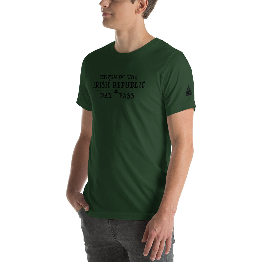 Citizen of the Irish Republic Day Pass Short-Sleeve Unisex T-Shirt