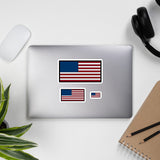 American Flag Bubble-free stickers