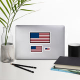 American Flag Bubble-free stickers