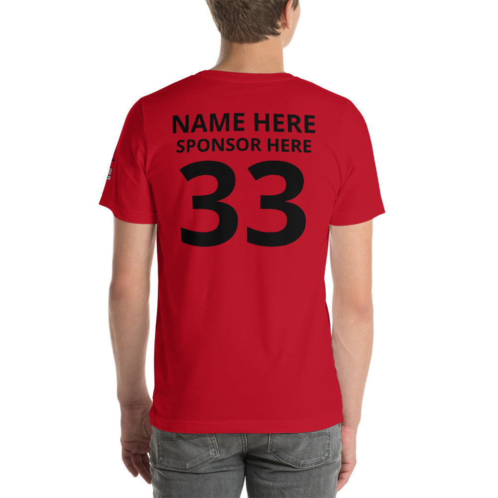 Customizable Softball Team Short-Sleeve Unisex T-Shirt