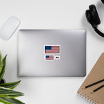 American Flag Bubble-free stickers