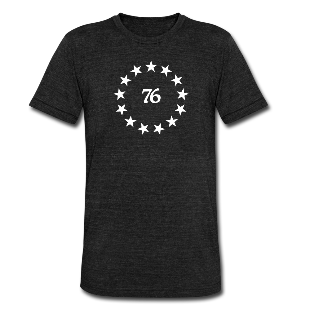 Betsy Ross 76 Unisex Tri-Blend T-Shirt - heather black