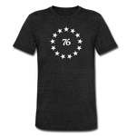 Betsy Ross 76 Unisex Tri-Blend T-Shirt - heather black