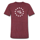 Spirit of 76 Unisex Tri-Blend T-Shirt - heather cranberry