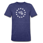 Spirit of 76 Unisex Tri-Blend T-Shirt - heather indigo