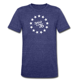 Spirit of 76 Unisex Tri-Blend T-Shirt - heather indigo