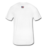 US Shield Fitted Cotton/Poly T-Shirt by Next Level - white