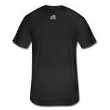 US Shield Fitted Cotton/Poly T-Shirt by Next Level - black