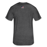 US Shield Fitted Cotton/Poly T-Shirt by Next Level - heather black