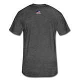 US Shield Fitted Cotton/Poly T-Shirt by Next Level - heather black