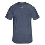 US Shield Fitted Cotton/Poly T-Shirt by Next Level - heather navy