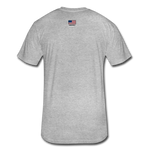 US Shield Fitted Cotton/Poly T-Shirt by Next Level - heather gray