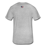 US Shield Fitted Cotton/Poly T-Shirt by Next Level - heather gray