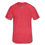 US Shield Fitted Cotton/Poly T-Shirt by Next Level - heather red