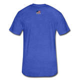 US Shield Fitted Cotton/Poly T-Shirt by Next Level - heather royal