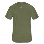 US Shield Fitted Cotton/Poly T-Shirt by Next Level - heather military green