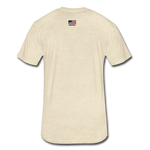 US Shield Fitted Cotton/Poly T-Shirt by Next Level - heather cream