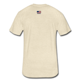 US Shield Fitted Cotton/Poly T-Shirt by Next Level - heather cream