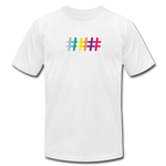 Unisex Triple Hashtag Life T-Shirt - white